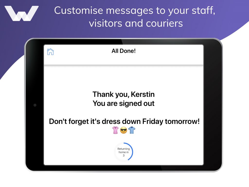 customise messages feature
